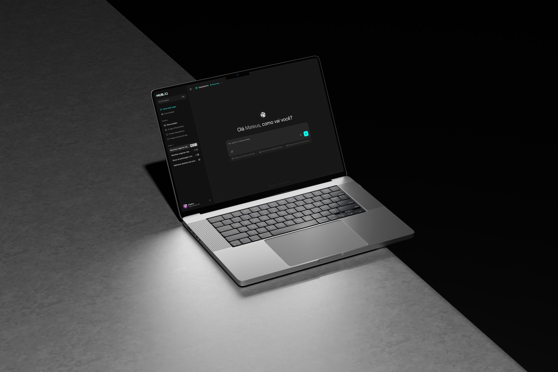MyHub — product on a laptop